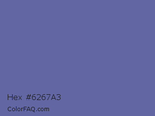 Hex #6267a3 Color Image