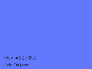 Hex #6279fd Color Image