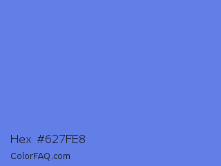 Hex #627fe8 Color Image