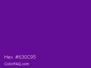 Hex #630c95 Color Image