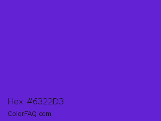 Hex #6322d3 Color Image