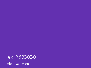 Hex #6330b0 Color Image