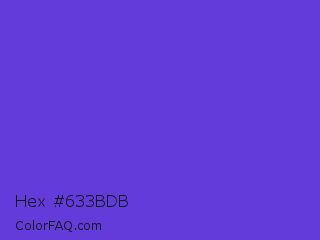 Hex #633bdb Color Image