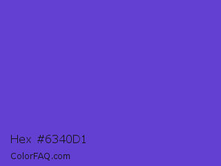 Hex #6340d1 Color Image