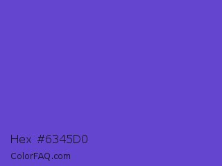Hex #6345d0 Color Image