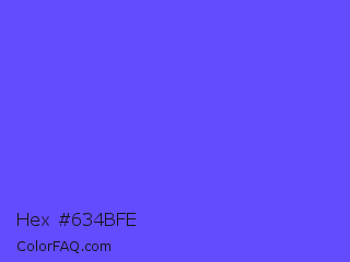Hex #634bfe Color Image