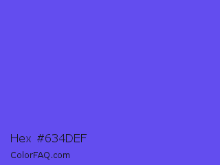 Hex #634def Color Image