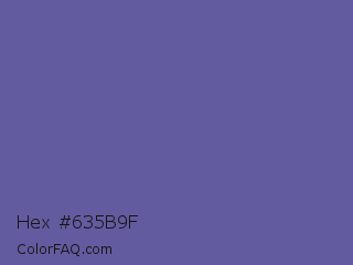 Hex #635b9f Color Image
