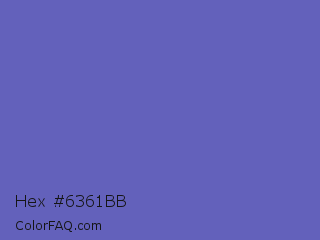 Hex #6361bb Color Image