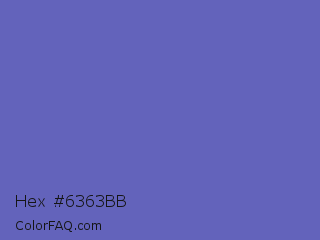 Hex #6363bb Color Image