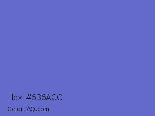 Hex #636acc Color Image