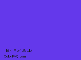 Hex #6438eb Color Image