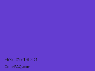 Hex #643dd1 Color Image