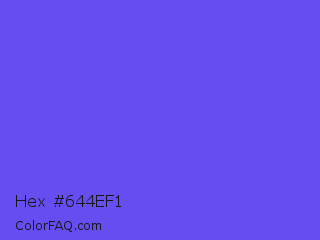 Hex #644ef1 Color Image