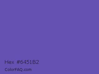 Hex #6451b2 Color Image