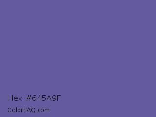 Hex #645a9f Color Image
