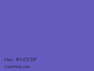 Hex #645cbf Color Image