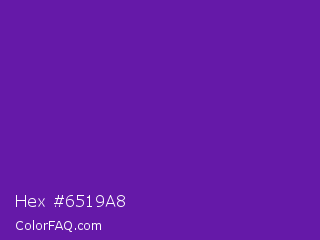 Hex #6519a8 Color Image