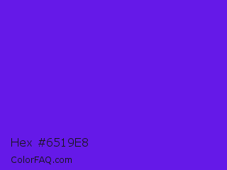 Hex #6519e8 Color Image
