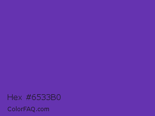 Hex #6533b0 Color Image
