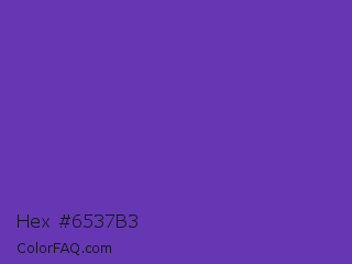 Hex #6537b3 Color Image