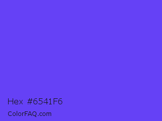 Hex #6541f6 Color Image