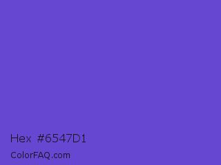 Hex #6547d1 Color Image