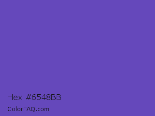 Hex #6548bb Color Image