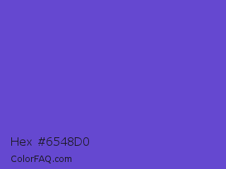 Hex #6548d0 Color Image