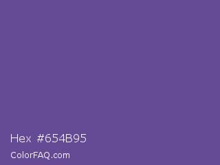 Hex #654b95 Color Image