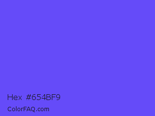 Hex #654bf9 Color Image