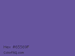Hex #65569f Color Image