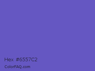 Hex #6557c2 Color Image