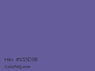 Hex #655d9b Color Image
