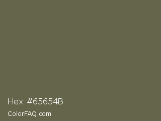 Hex #65654b Color Image