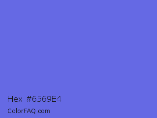 Hex #6569e4 Color Image