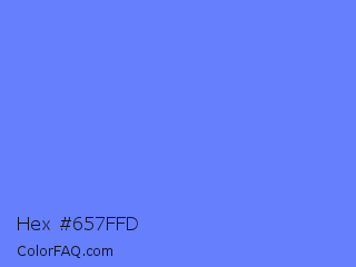 Hex #657ffd Color Image