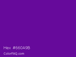 Hex #660a9b Color Image