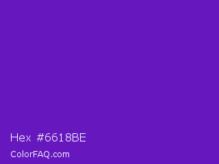 Hex #6618be Color Image