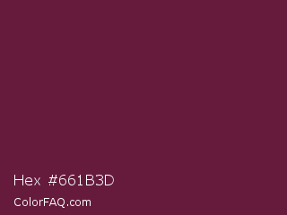 Hex #661b3d Color Image