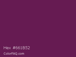 Hex #661b52 Color Image