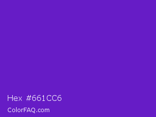 Hex #661cc6 Color Image