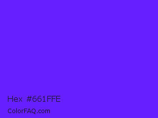 Hex #661ffe Color Image