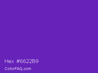 Hex #6622b9 Color Image