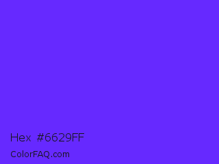 Hex #6629ff Color Image