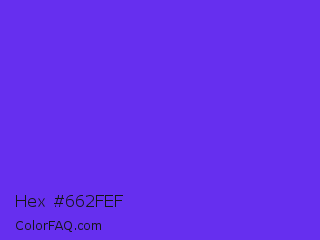 Hex #662fef Color Image