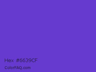Hex #6639cf Color Image