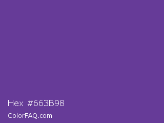 Hex #663b98 Color Image