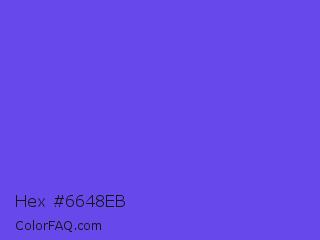 Hex #6648eb Color Image