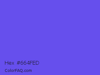 Hex #664fed Color Image